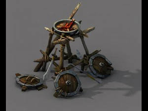 kışla - mangal 3D Model