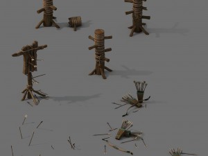 barracks - arrows 3Dモデル