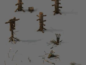 barracks - arrows 3D Model