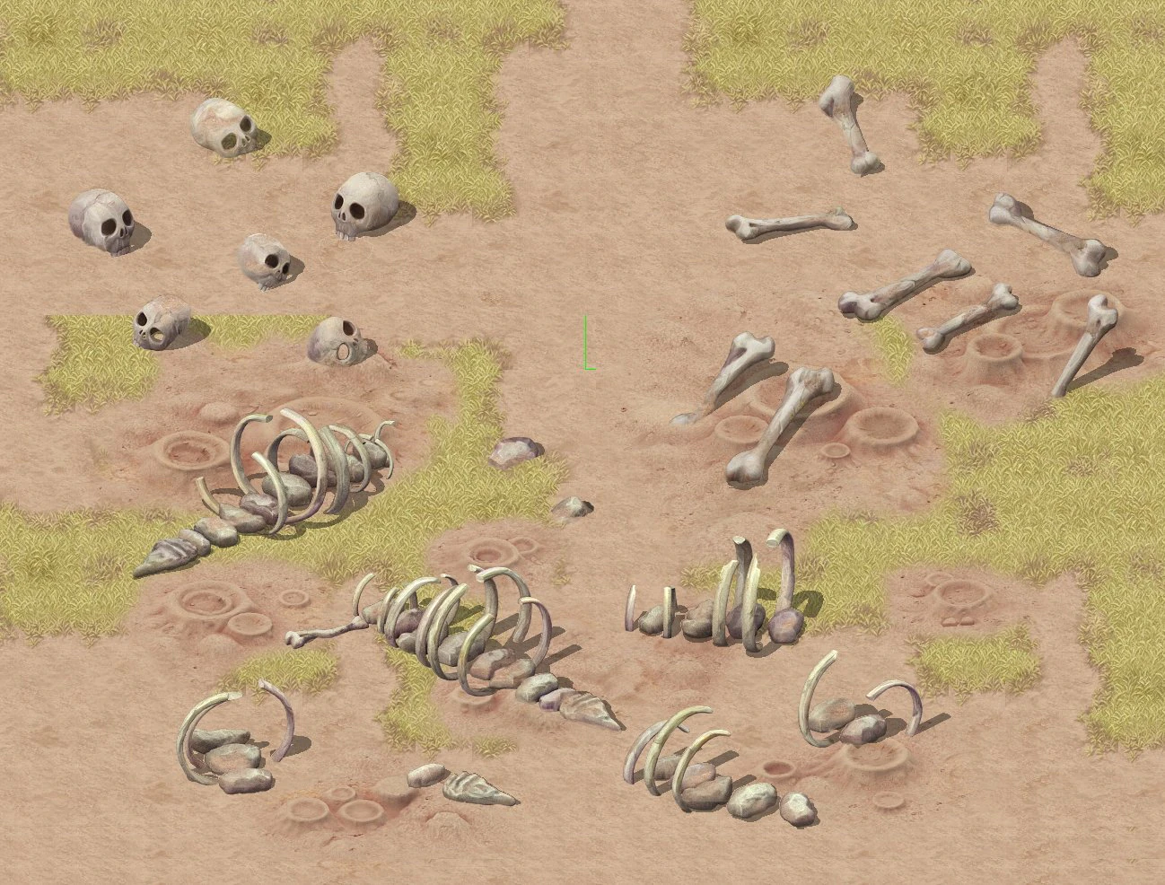 cartoon version - bones 3D Model .c4d .max .obj .3ds .fbx .stl .blend 