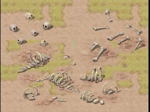 versão cartoon - ossos Modelo 3D