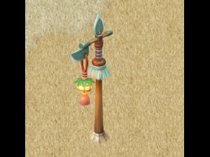 cartoon version - burst chrysanthemum lights 3D 모델