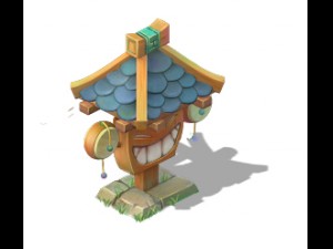 cartoon version - rattle plate Modelo 3D