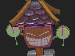 cartoon version - rattle plate 3D Model
