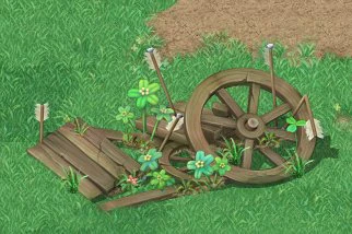 cartoon version - broken wheels 3D Model .c4d .max .obj .3ds .fbx .stl .blend