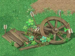 cartoon version - broken wheels 3D Model