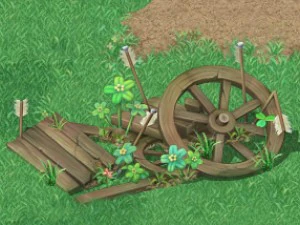 versi&oacute;n de dibujos animados - ruedas rotas Modelo 3D