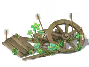 cartoon version - broken wheels 3D मॉडल