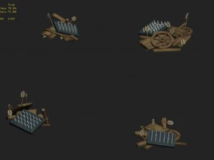 cartoon version - broken slaughter car 3D Model