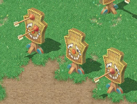 cartoon version - tragic arrow target 3D Model .c4d .max .obj .3ds .fbx .stl .blend 