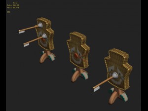 cartoon version - tragic arrow target 3D 모델