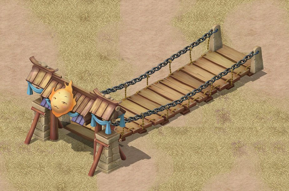 cartoon version - spring cousin child bridge 3D Model .c4d .max .obj .3ds .fbx .stl .blend 