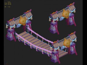 cartoon version - spring cousin child bridge 3D Модель