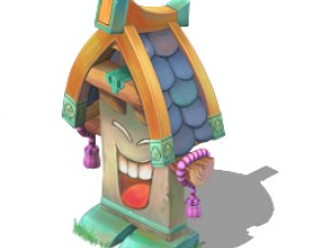cartoon version - big mouth card 3D 模型