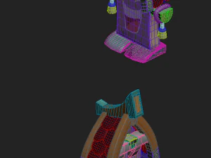 cartoon version - big mouth card 3D Model