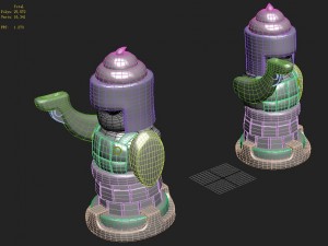 cartoon version - statue man Model 3D