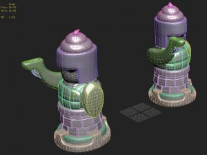 cartoon version - statue man 3D Model