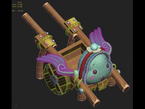 cartoon version - fly 3D 模型