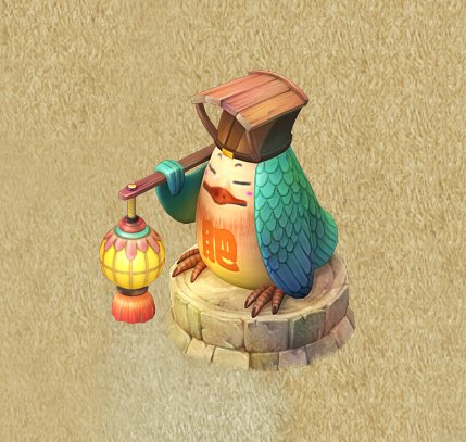 cartoon version - fat bird light Modelo 3D .c4d .max .obj .3ds .fbx .stl .blend 