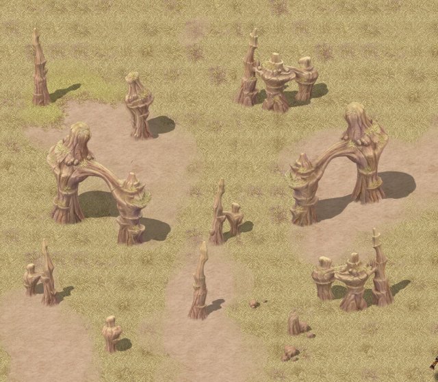 cartoon version - wind demon stone forest Model 3D .c4d .max .obj .3ds .fbx .stl .blend