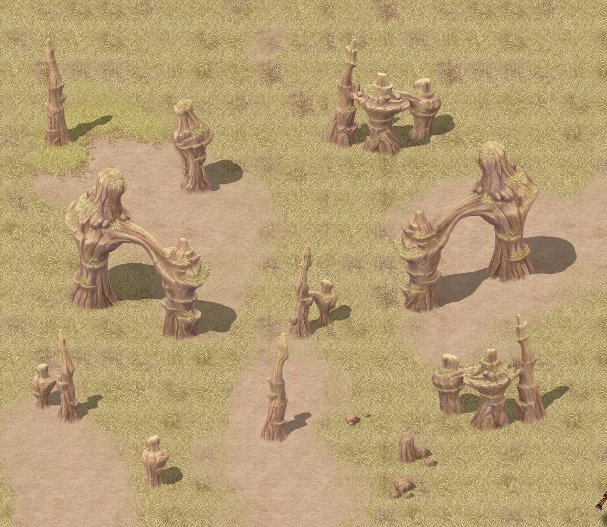 cartoon version - wind demon stone forest 3D Model .c4d .max .obj .3ds .fbx .stl .blend
