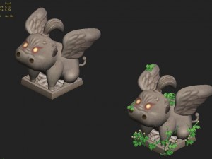 cartoon version - fog magic obediently beast Modelo 3D