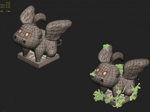 cartoon version - fog magic obediently beast Modelo 3D