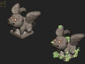 cartoon version - fog magic obediently beast 3D Model