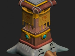 cartoon version - weight creeping duck 3D Model