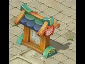 cartoon version - bulletin board 3D Model