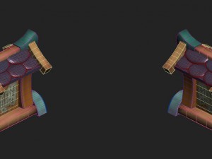 cartoon version - bulletin board 3D Model