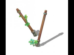cartoon edition - ancient battlefield arrows 3D Model