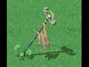 edizione cartoon - antica bandiera da battaglia Modello 3D