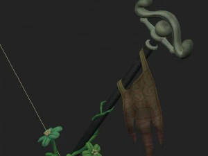 cartoon edition - ancient battle flag 3D Model