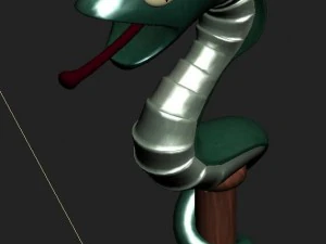 cartoon version - melon snake lights 3D Model