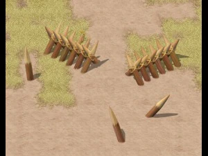 edycja kresk&oacute;wkowa - zaczarowany drewniany płot Model 3D