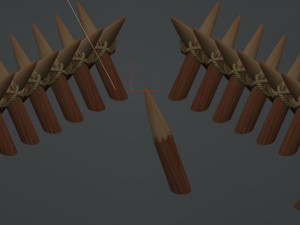 cartoon edition - enchantment wooden fence Modèle 3D