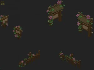 cartoon version - flower sign 3D Model