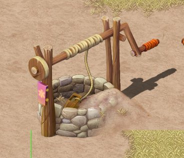 cartoon version - desert dry well 3D Модель .c4d .max .obj .3ds .fbx .stl .blend 