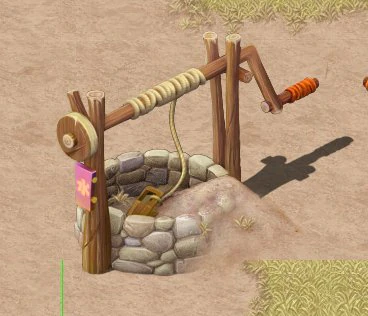 cartoon version - desert dry well 3D Model .c4d .max .obj .3ds .fbx .stl .blend 