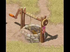 cartoon version - desert dry well 3D Model