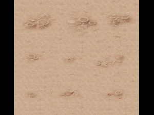 卡通版-火球皮坑 3D 模型