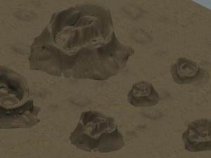 cartoon edition - fireball skin pits 02 3D 모델