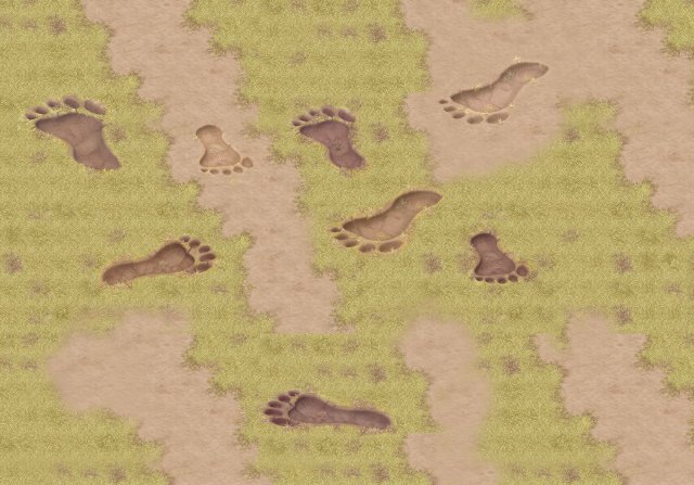 cartoon version - footprints Modello 3D .c4d .max .obj .3ds .fbx .stl .blend 