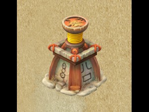 cartoon version - god lamp Model 3D