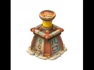 cartoon version - god lamp 3D Model