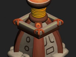 cartoon version - god lamp 3D Model