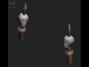 cartoon version - skeleton stakes Modelo 3D