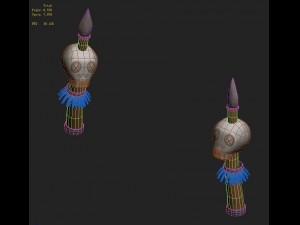 cartoon version - skeleton stakes Modelo 3D