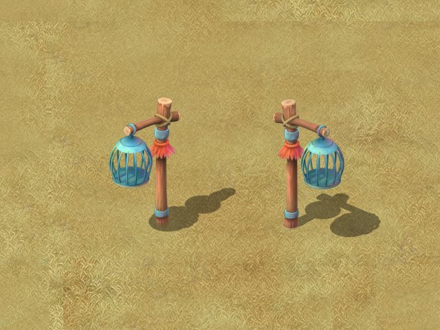 cartoon version - cage - execution ground 3D Model .c4d .max .obj .3ds .fbx .stl .blend 